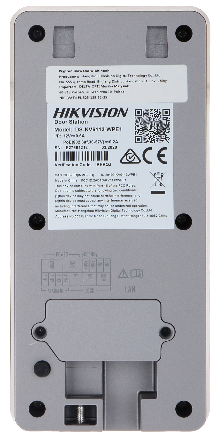 Videoportero IP Hikvision - DS-KV6113-WPE1(B) - VHNGROUP: Integramos ...